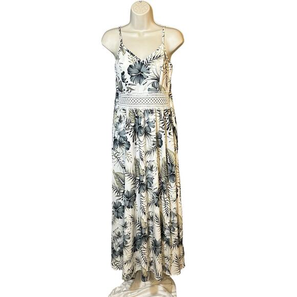 Tropical Paradise Floral Maxi Dress Summer Resort Vibes Vacation Ready S - Picture 1 of 6